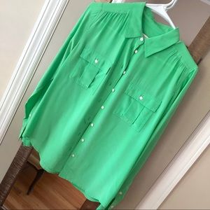 J. Crew silk button down blouse